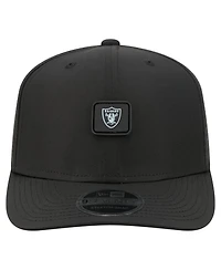 New Era Men's Black Las Vegas Raiders Micro Badge 9SEVENTY Adjustable Hat