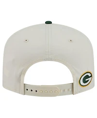 New Era Men's Cream Green Bay Packers Script 19TWENTY Adjustable Hat