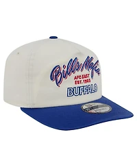 New Era Men's Cream Buffalo Bills Script 19TWENTY Adjustable Hat