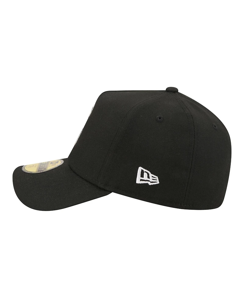 New Era Men's Black Seattle Mariners A-Frame 59FORTY Fitted Hat