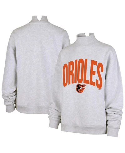 '47 Brand Women's Baltimore Orioles Subtle Muse Long-Sleeve Mock-Neck Relaxed-Fit Sweatshirt