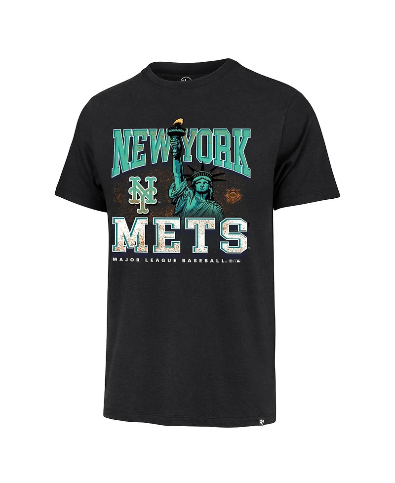 47 Brand Men's Black New York Mets Regional Franklin T-Shirt