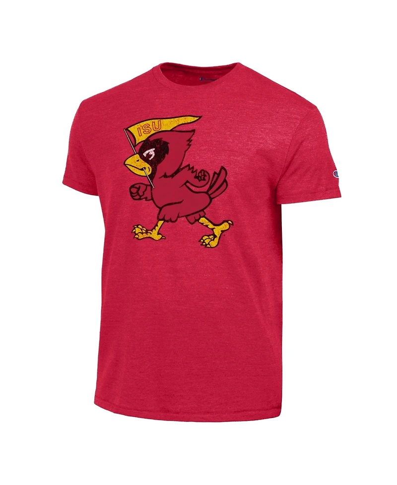 Champion Men's Cardinal Iowa State Cyclones Vintage Triumph Tri-Blend T-Shirt