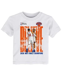 Outerstuff Toddler Og Anunoby Karl-Anthony Towns White New York Knicks 2026 Nba Finals Champions Believe T-Shirt