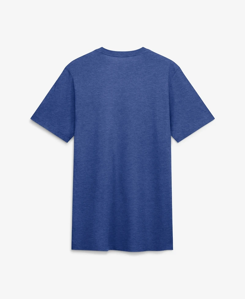 Nike Men's Heather Royal Chicago Cubs Stacked Tri-Blend T-Shirt