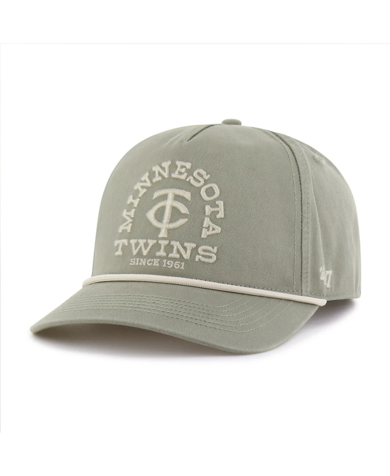 47 Brand Men's Olive Minnesota Twins Canyon Ranchero Hitch Adjustable Hat