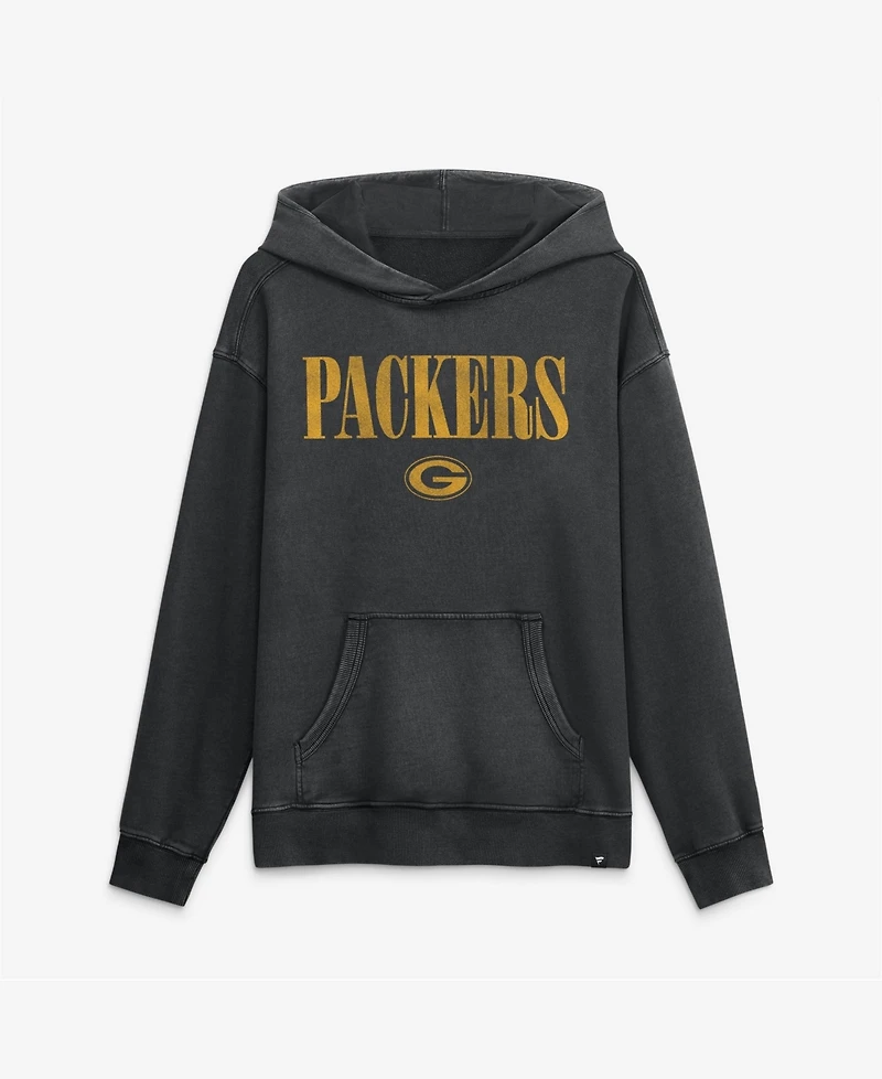 Fanatics Men's Black Green Bay Packers Relaxed Intense Rivalry French Terry Hoodie