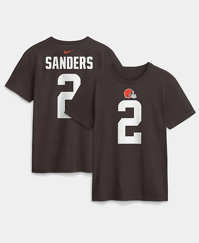 Nike Men's Shedeur Sanders Brown Cleveland Browns Name Number T-Shirt