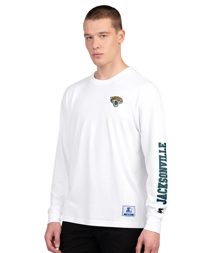 Starter Men's Black/White Jacksonville Jaguars Short Sleeve Long Combo Pack T-Shirt