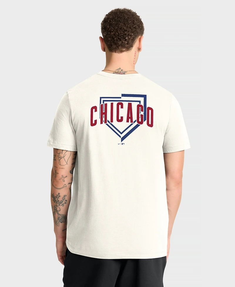 Nike Men's Cream Chicago Cubs Primetime Inning T-Shirt