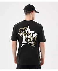 New Era Men's Black Houston Astros Injection Lifestyle Urban Ranchwear T-Shirt