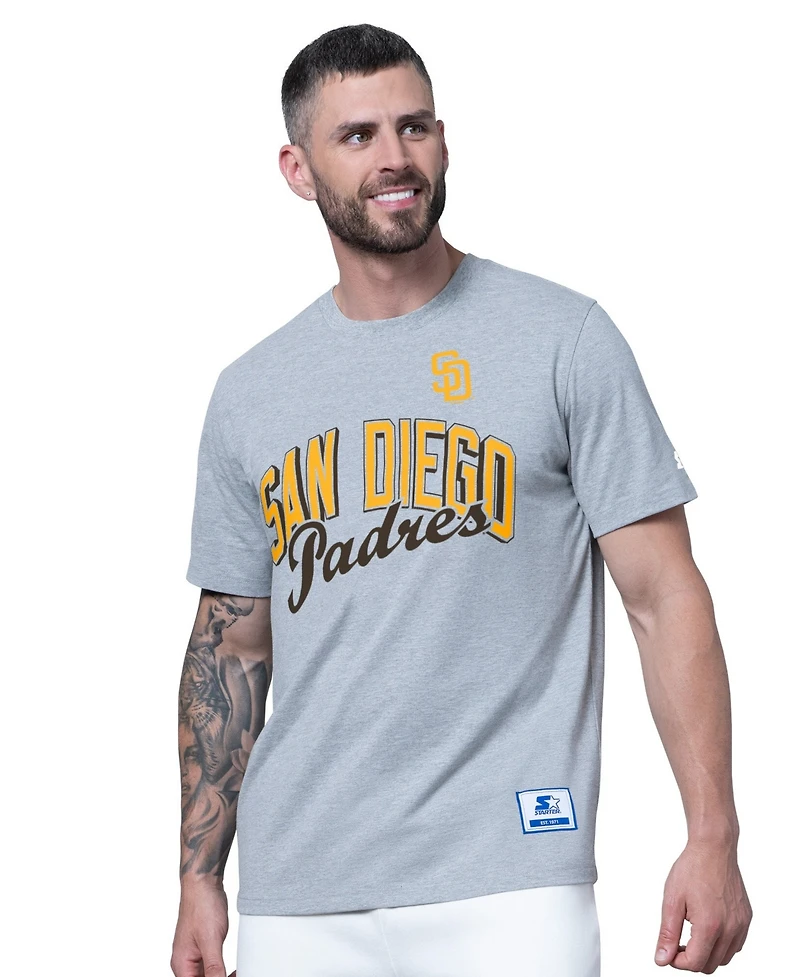 Starter Men's Brown/Heather Gray San Diego Padres Two-Pack T-Shirt Set