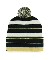'47 Brand Men's Black New Orleans Saints Powerline Cuffed Knit Pom Hat