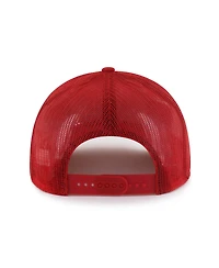 47 Brand Men's Red Cincinnati Reds Pitstop Trucker Adjustable Hat