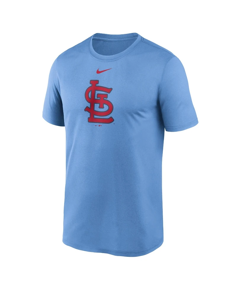 Nike Men's Light Blue St. Louis Cardinals Legend Fuse Large Logo Dri-fit T-Shirt