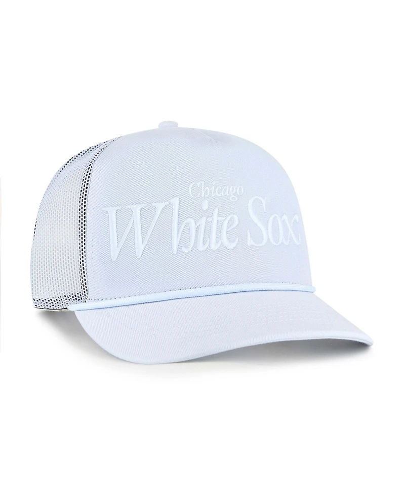 47 Brand Men's Light Blue Chicago White Sox Foundation Script Hitch Adjustable Trucker Hat
