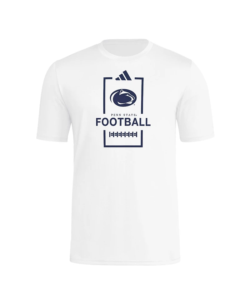 Adidas Men's White Penn State Nittany Lions Football Polyester T-Shirt
