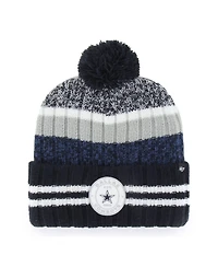 '47 Brand Men's Navy Dallas Cowboys Quiver Cuffed Pom Knit Hat
