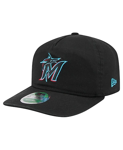 New Era Men's Black Miami Marlins Team 19TWENTY Adjustable Hat