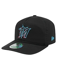 New Era Men's Black Miami Marlins Team 19TWENTY Adjustable Hat