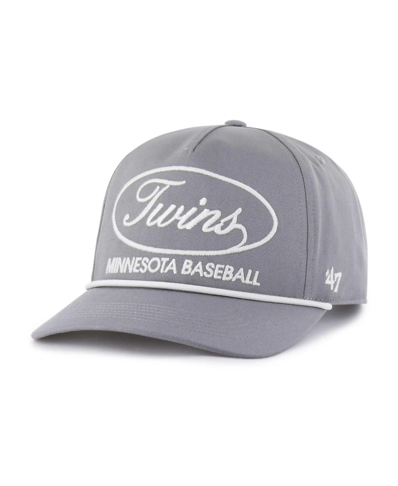 47 Brand Men's Gray Minnesota Twins Foundational Hitch Adjustable Hat