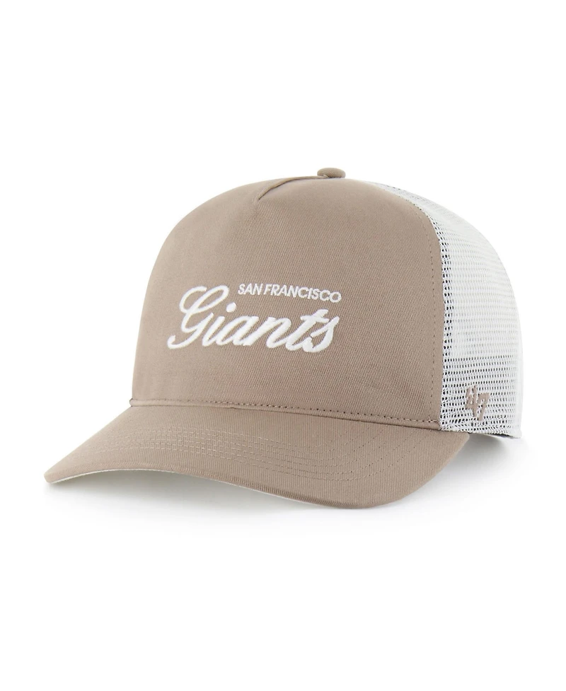 47 Brand Men's Brown San Francisco Giants Foundational Mesh Hitch Adjustable Hat