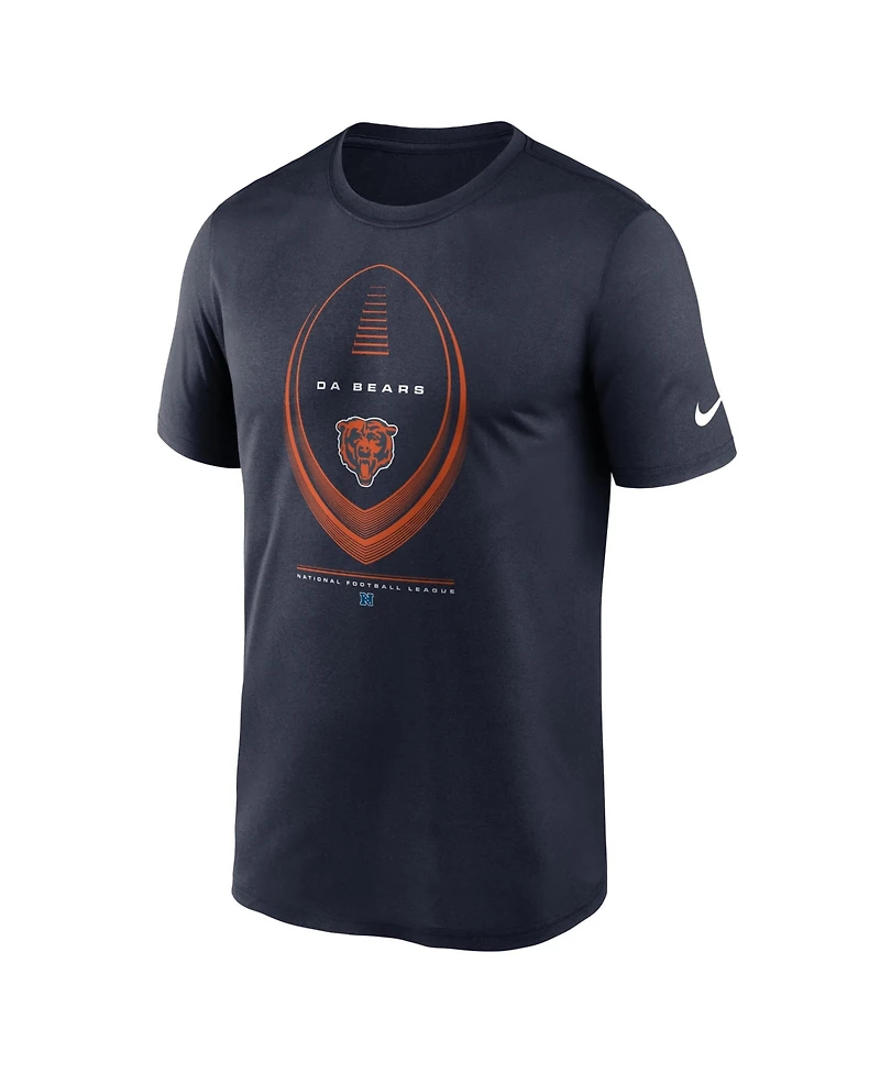 Nike Men's Navy Chicago Bears Legend Icon Dri-fit T-Shirt