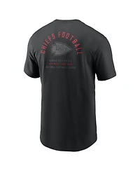 Nike Men's Black Kansas City Chiefs Split Logo T-Shirt