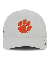 Nike Men's Gray Clemson Tigers 2026 Sideline Practice AeroBill SwooshFlex Dri-fit Hat
