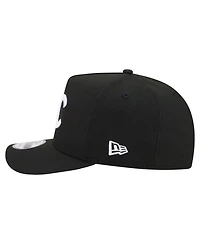 New Era Men's Black Chicago Cubs Motion A-Frame 9FIFTY Snapback Hat