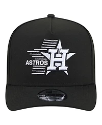 New Era Men's Black Houston Astros Motion A-Frame 9FIFTY Snapback Hat