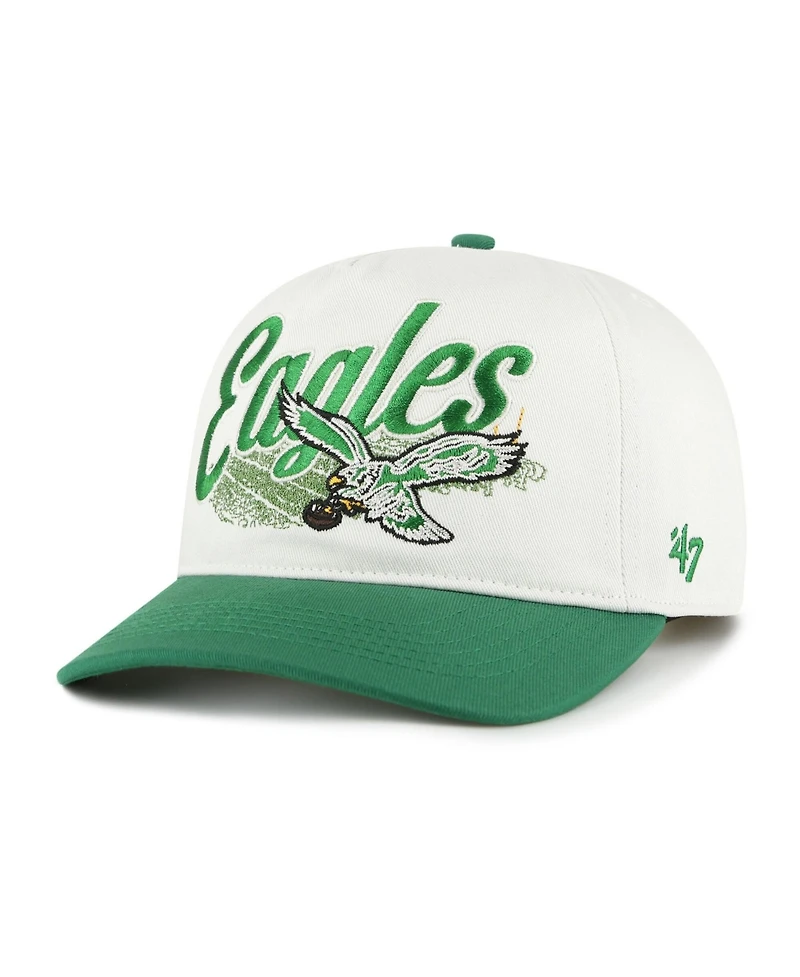 '47 Brand Men's Cream Philadelphia Eagles Throwback Enfield Hitch Adjustable Hat