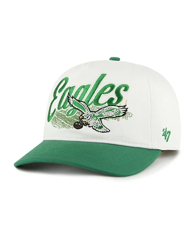 '47 Brand Men's Cream Philadelphia Eagles Throwback Enfield Hitch Adjustable Hat