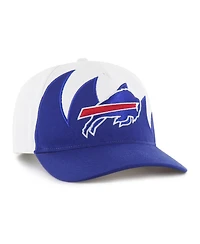 47 Brand Men's White Buffalo Bills Jagged Hitch Adjustable Hat