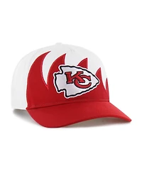 47 Brand Men's White Kansas City Chiefs Jagged Hitch Adjustable Hat
