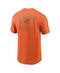 Nike Men's Orange Miami Dolphins Split Logo T-Shirt