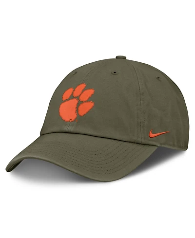 Nike Men's and Women's Olive Clemson Tigers Primetime Club Adjustable Hat