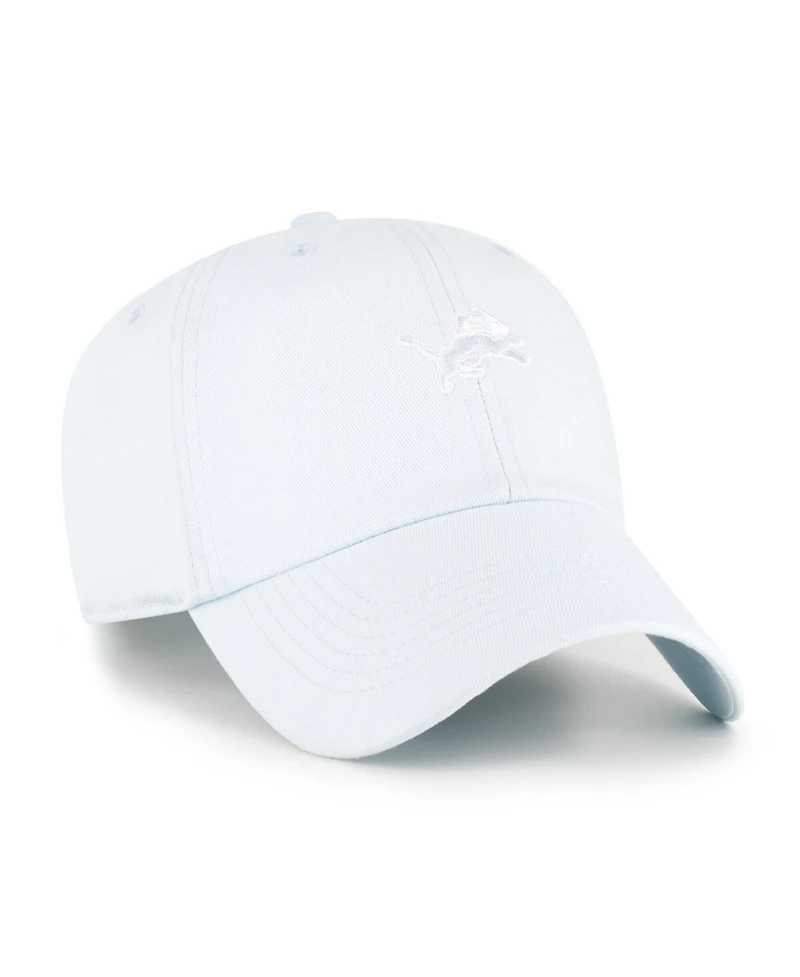 47 Brand Women's Light Detroit Lions Base Runner Ballpark Clean Up Adjustable Hat