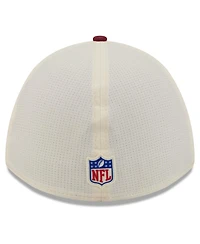 New Era Men's Cream/Burgundy Washington Commanders 2026 Nfl Training Camp 39THIRTY Flex Hat