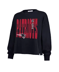 '47 Brand Women's New England Patriots Stacked Sydney Graphic Dropped-Shoulder Long-Sleeve T-Shirt