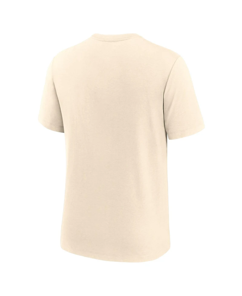 Nike Men's Natural Detroit Tigers Vintage Tri-Blend T-Shirt
