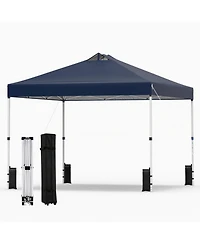 Gouun 10 x 10 ft Pop-Up Canopy Tent with Wheeled Storage Bag