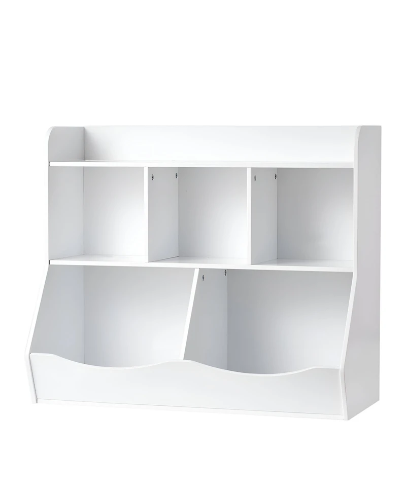 Slickblue Kids Bookcase and Toy Organizer Shelf for Playroom