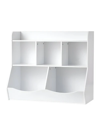 Slickblue Kids Bookcase and Toy Organizer Shelf for Playroom