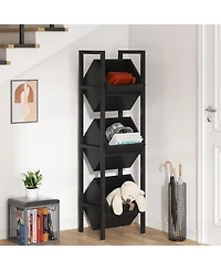 Tribesigns 3-Tier Basket Stand with Storage Baskets