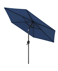 Gouun 7.5-Foot Outdoor Patio Market Umbrella with Push-Button Tilt