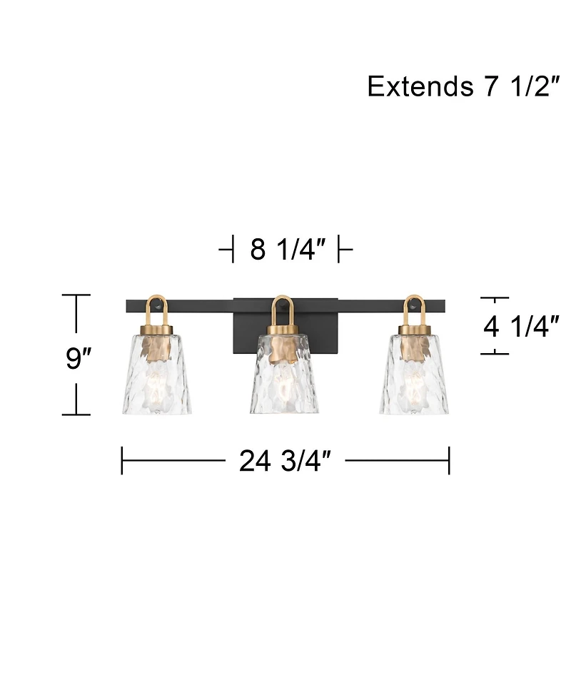 Possini Euro Design Possini Euro Shadia 24 3/4" Wide 3-Light Bath Light