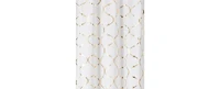Kate Aurora Metallic Lattice Clover Ultra Luxurious Complete Kitchen Curtain Tier & Valance Window Curtains Set