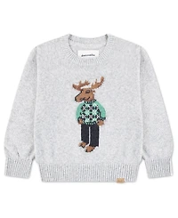 abercrombie kids Toddler Boys' 2T-5T Moose Graphic Sweater