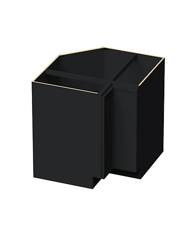 Boyel Living 33" Lazy Susan Base Cabinet, Ready to Assemble Kitchen Cabinet with Solid Wood Frame, Soft-Close Slides and Hinges